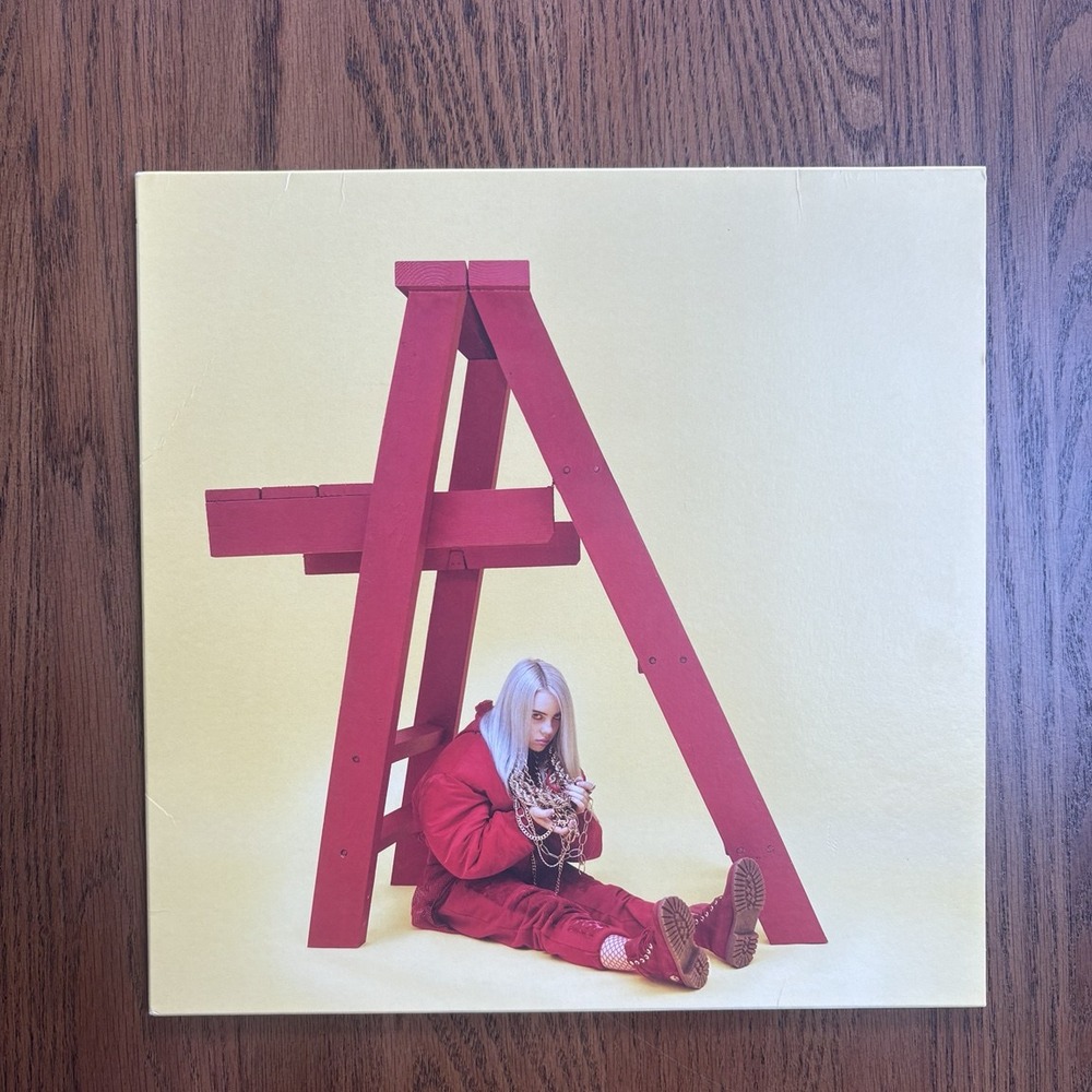 Billie Eilish dont smile at me red vinyl front cover