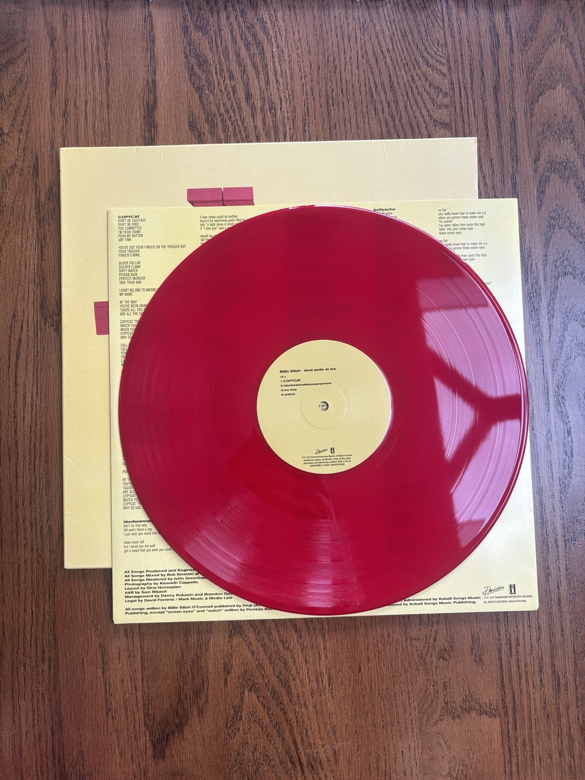 Red vinyl side A