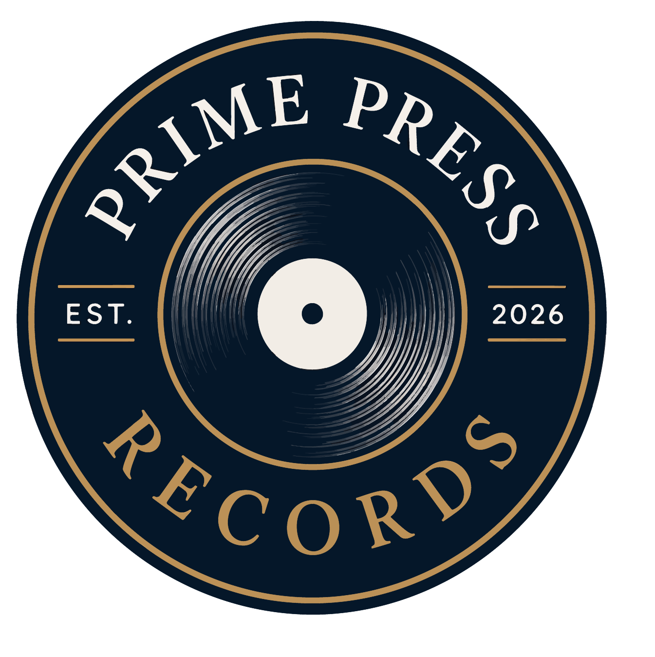Prime Press Records circular badge